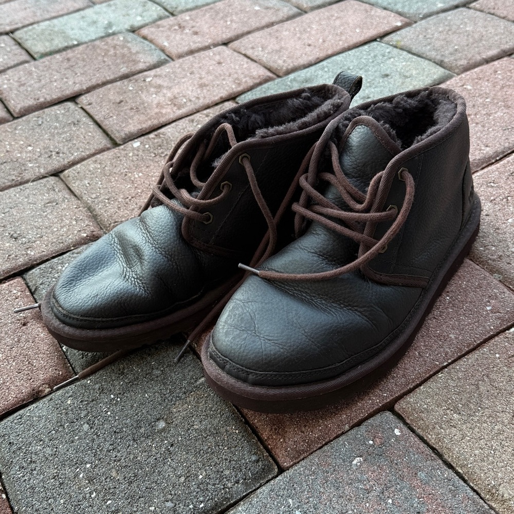 UGG Men Brown Ankle Boots